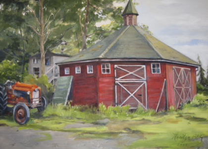 Round Red Barn